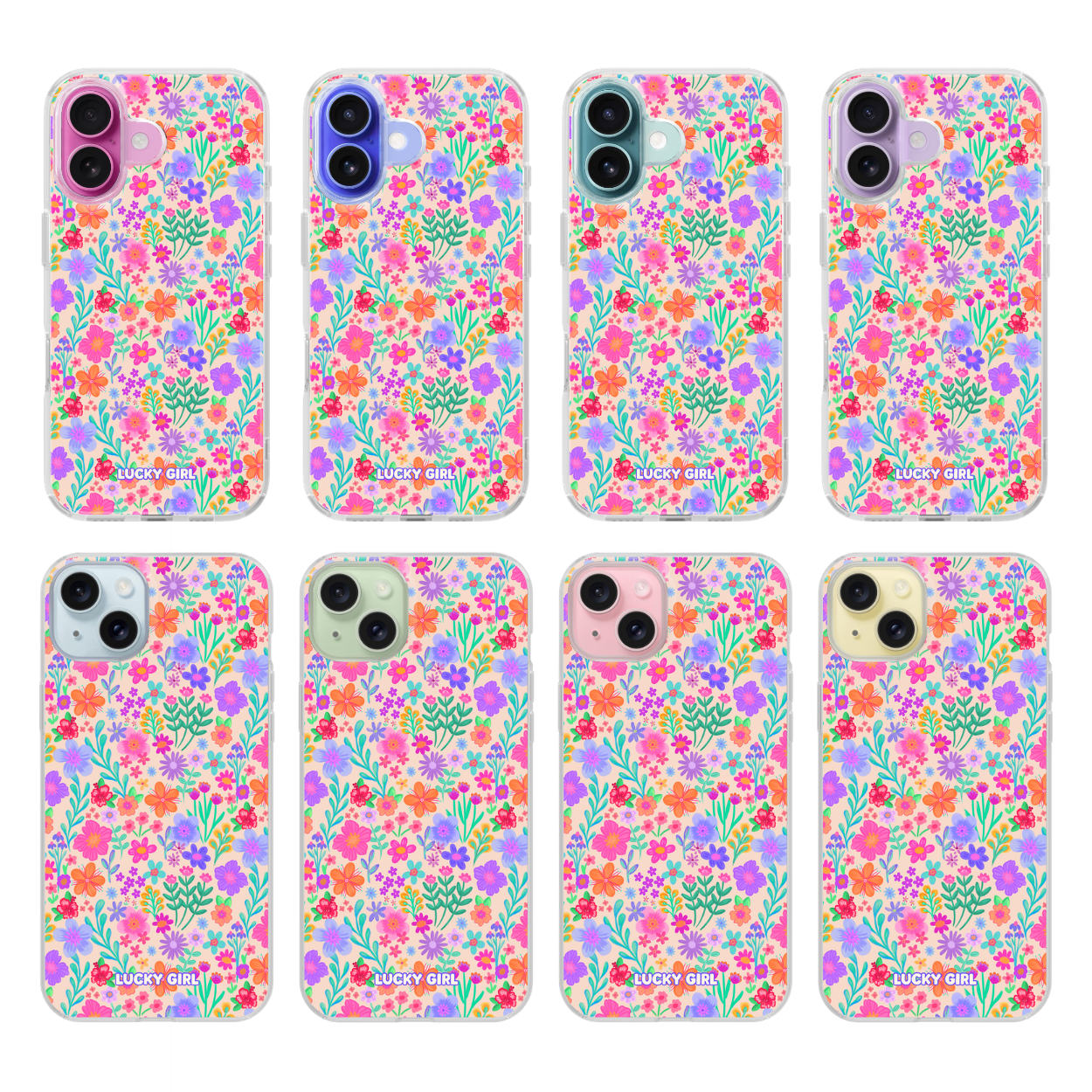 Neon Garden Clear Case Insert