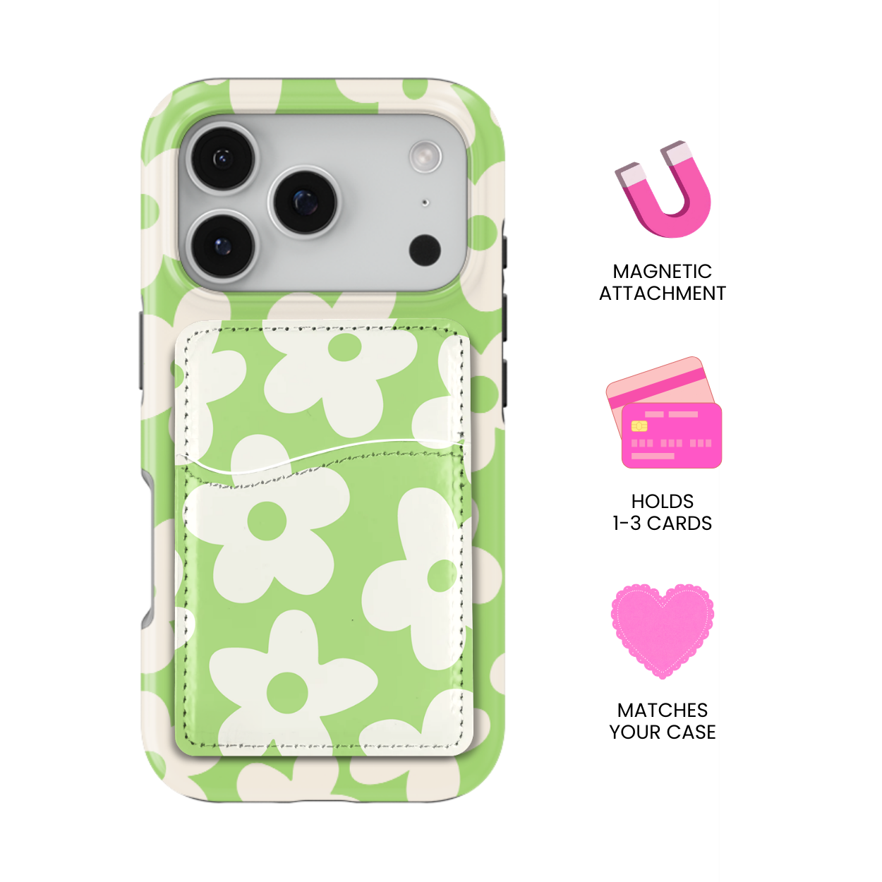 Katydid Big Blooms MagSafe Card Holder