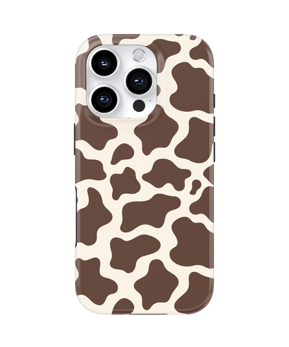 Espresso Cow Print MagSafe Phone Case