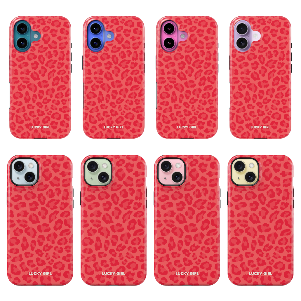 Vermillion Leopard Phone Case