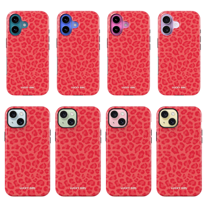 Vermillion Leopard Phone Case