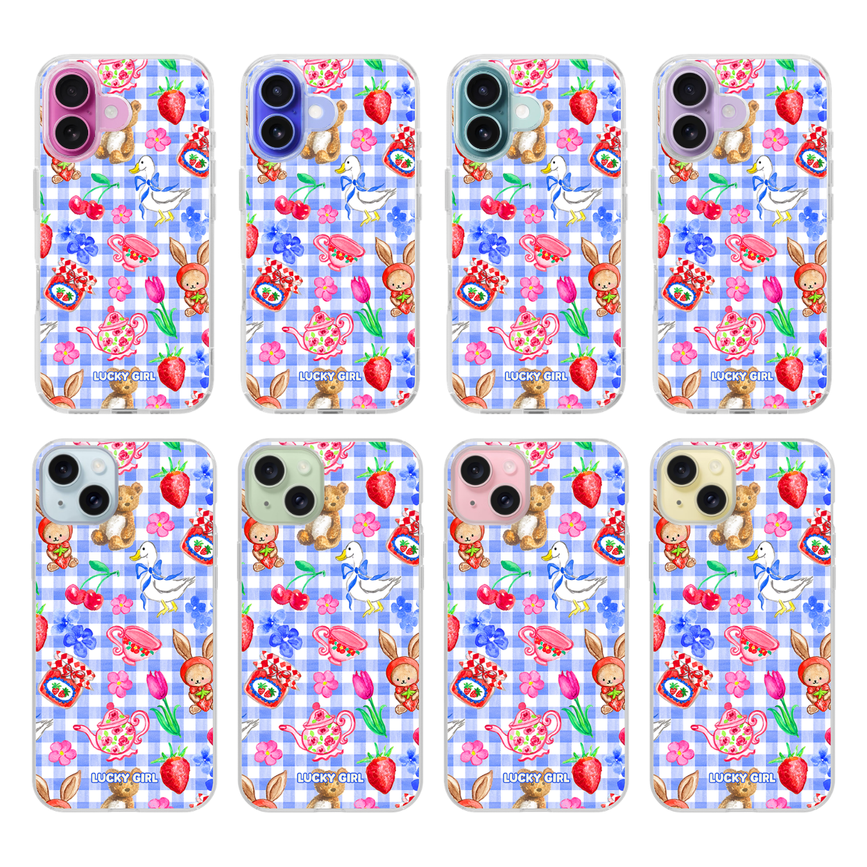 Gingham Goose Clear Case Insert