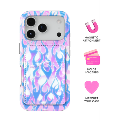 Ultraviolet Flames MagSafe Card Holder