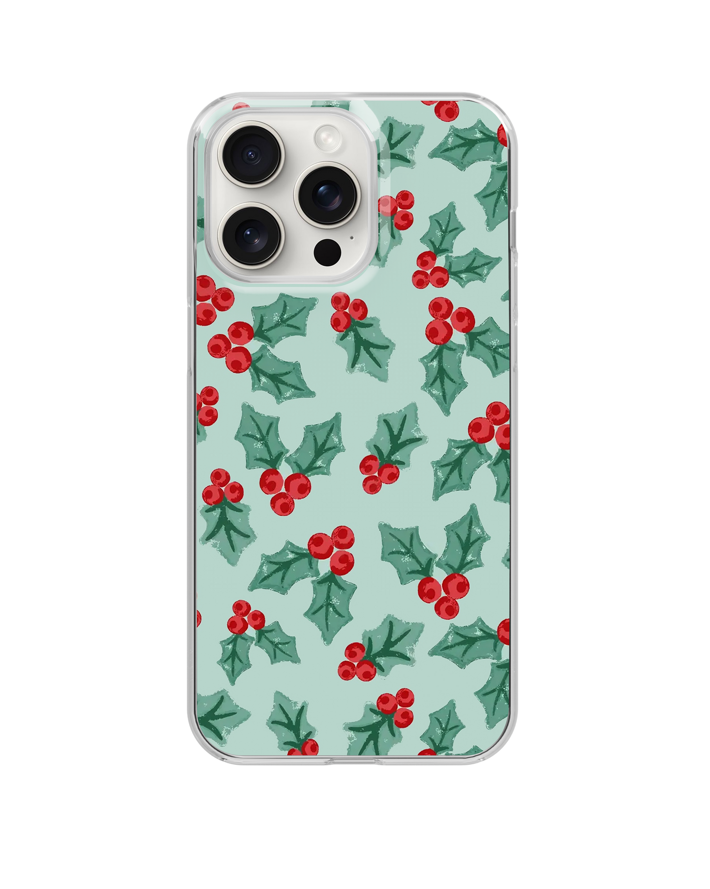 Holly Jolly Clear Case Insert