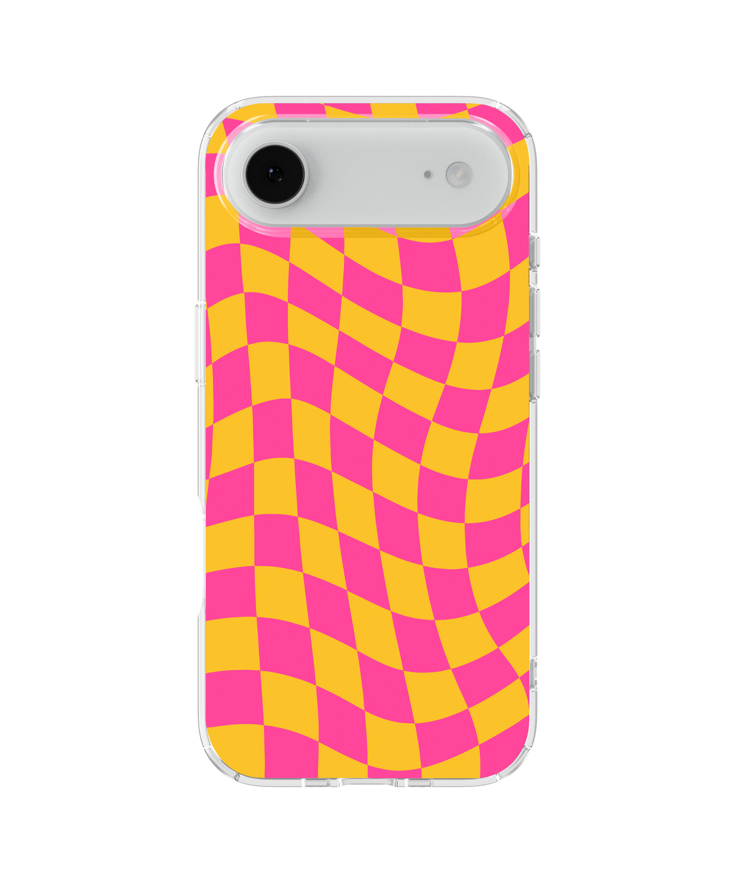 Pink Lemonade Wavy Checkers Clear Case Insert