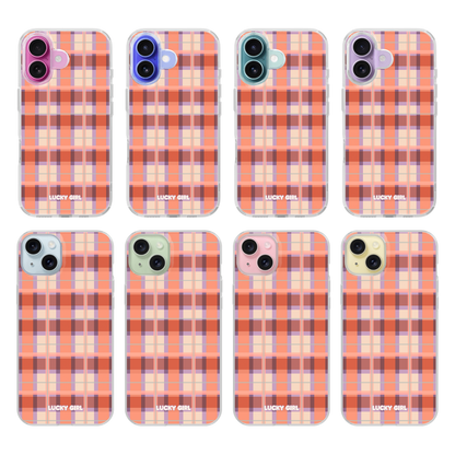 Jelly Bean Plaid Clear Case Insert
