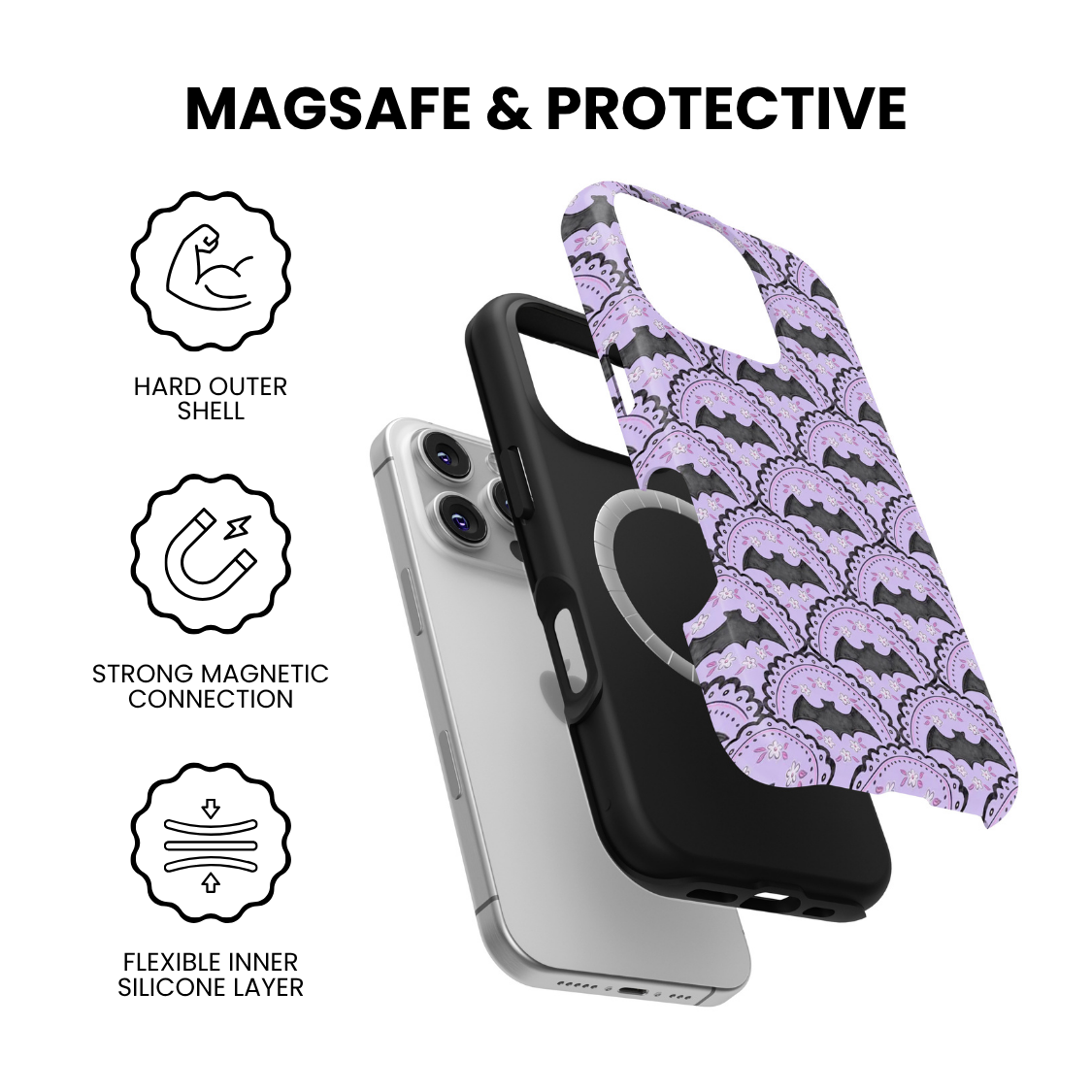 Bat Babe MagSafe Phone Case