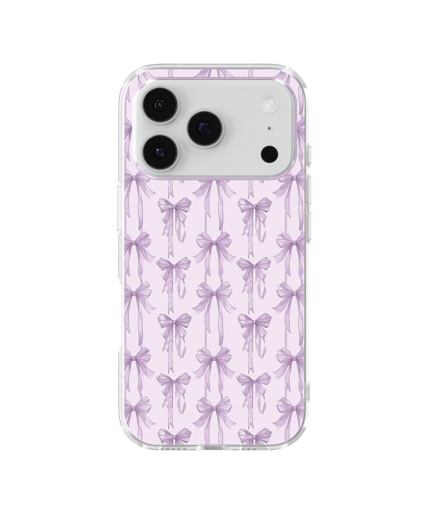 Lavender Blushing Bows Clear Case Insert