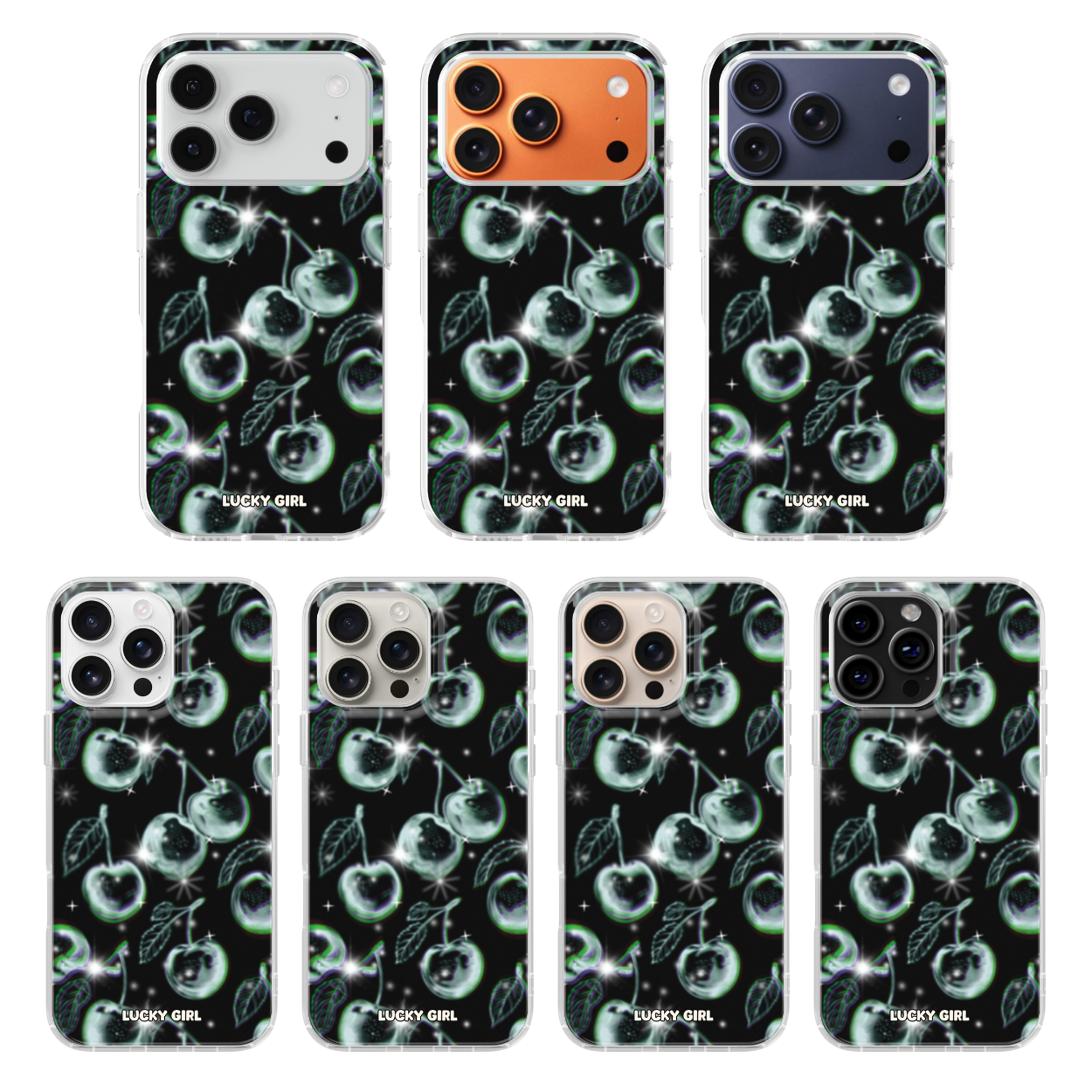 Chrome Cherries Clear Case Insert