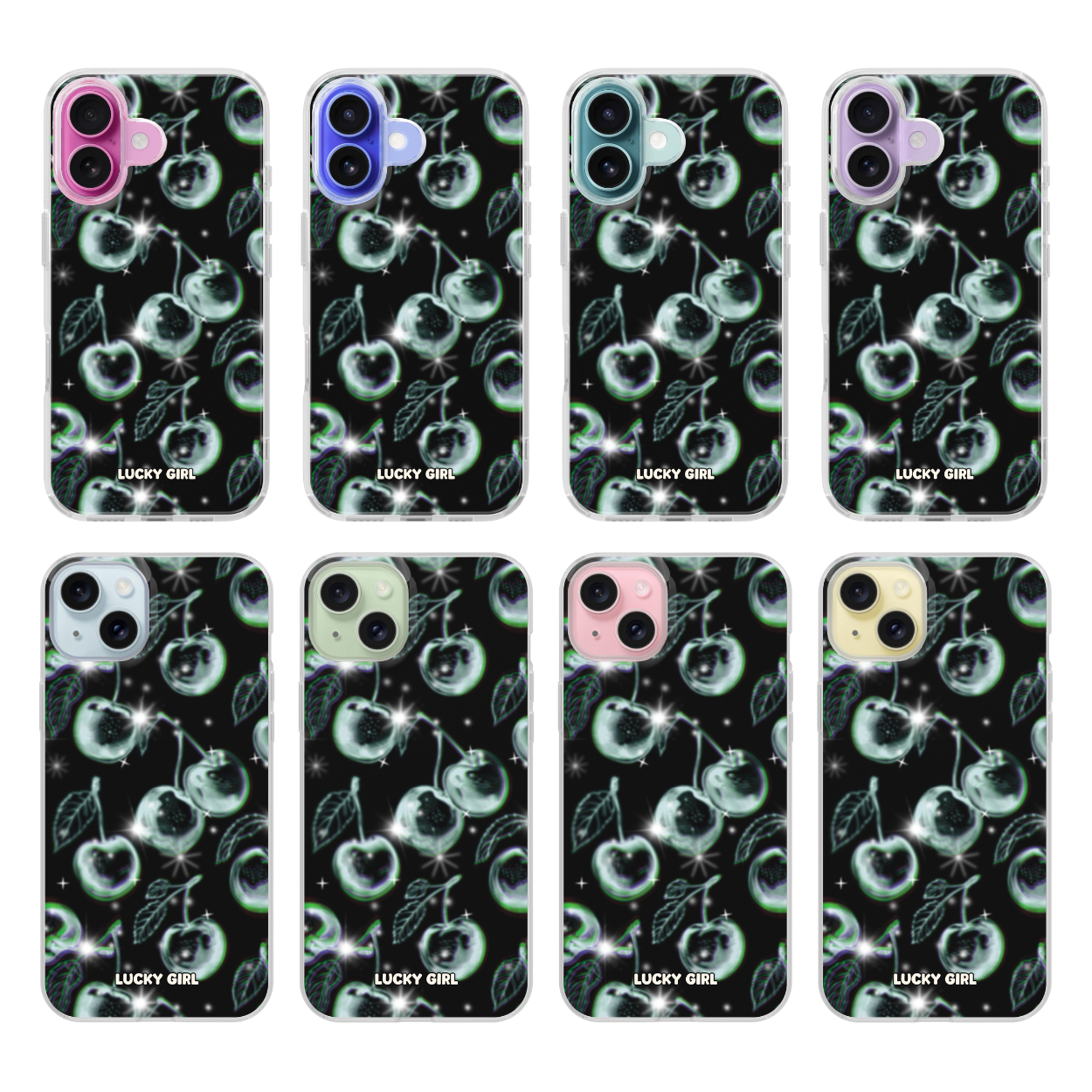 Chrome Cherries Clear Case Insert