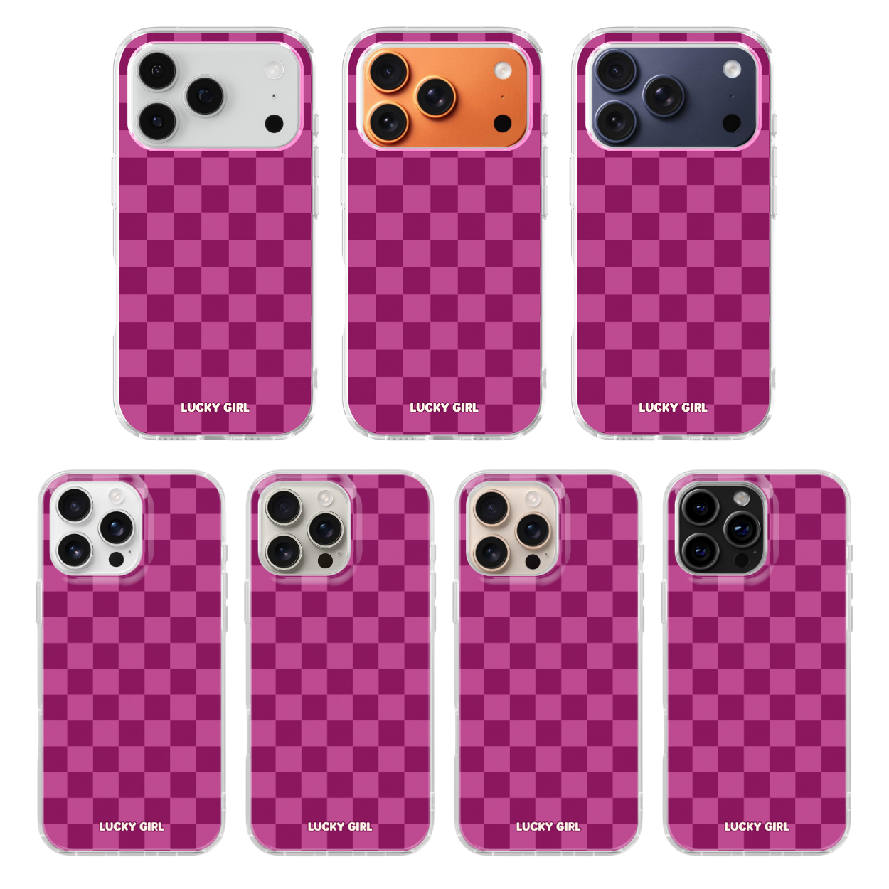 Velvet Checkers Clear Case Insert