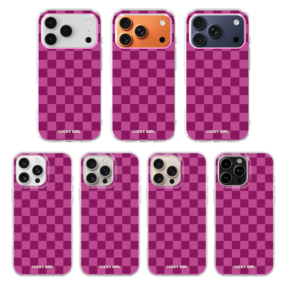 Velvet Checkers Clear Case Insert
