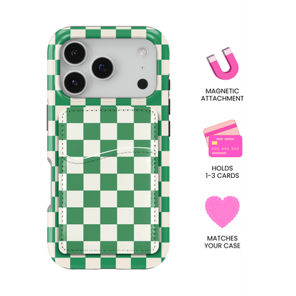 Emerald City Checkers II MagSafe Card Holder