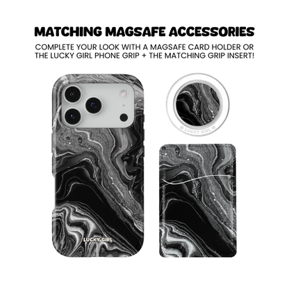 Obsidian Marble Obsession Phone Case