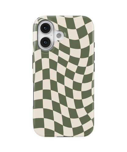 Moss Wavy Checkers II MagSafe Phone Case