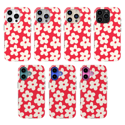 Vermillion Big Blooms MagSafe Phone Case