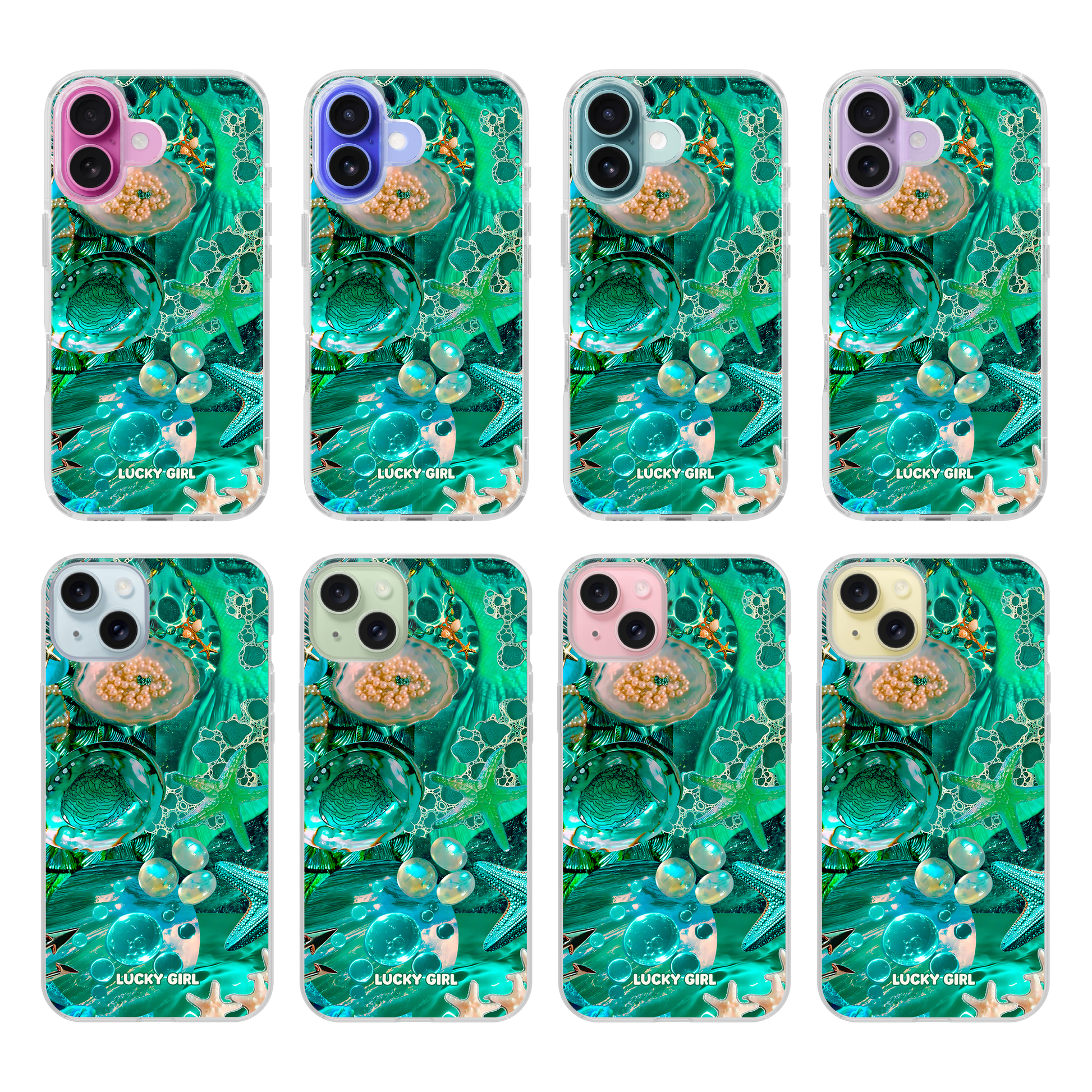 Aquamarine Clear Case Insert iPhone 17