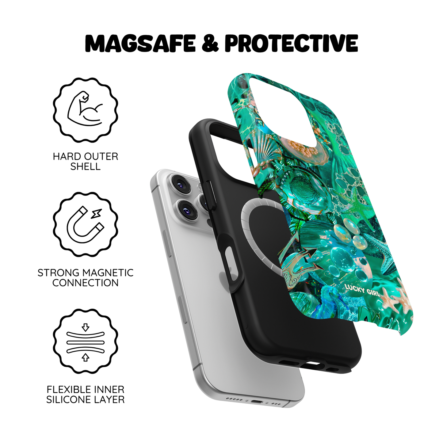 Aquamarine Phone Case iPhone 17 / Yes