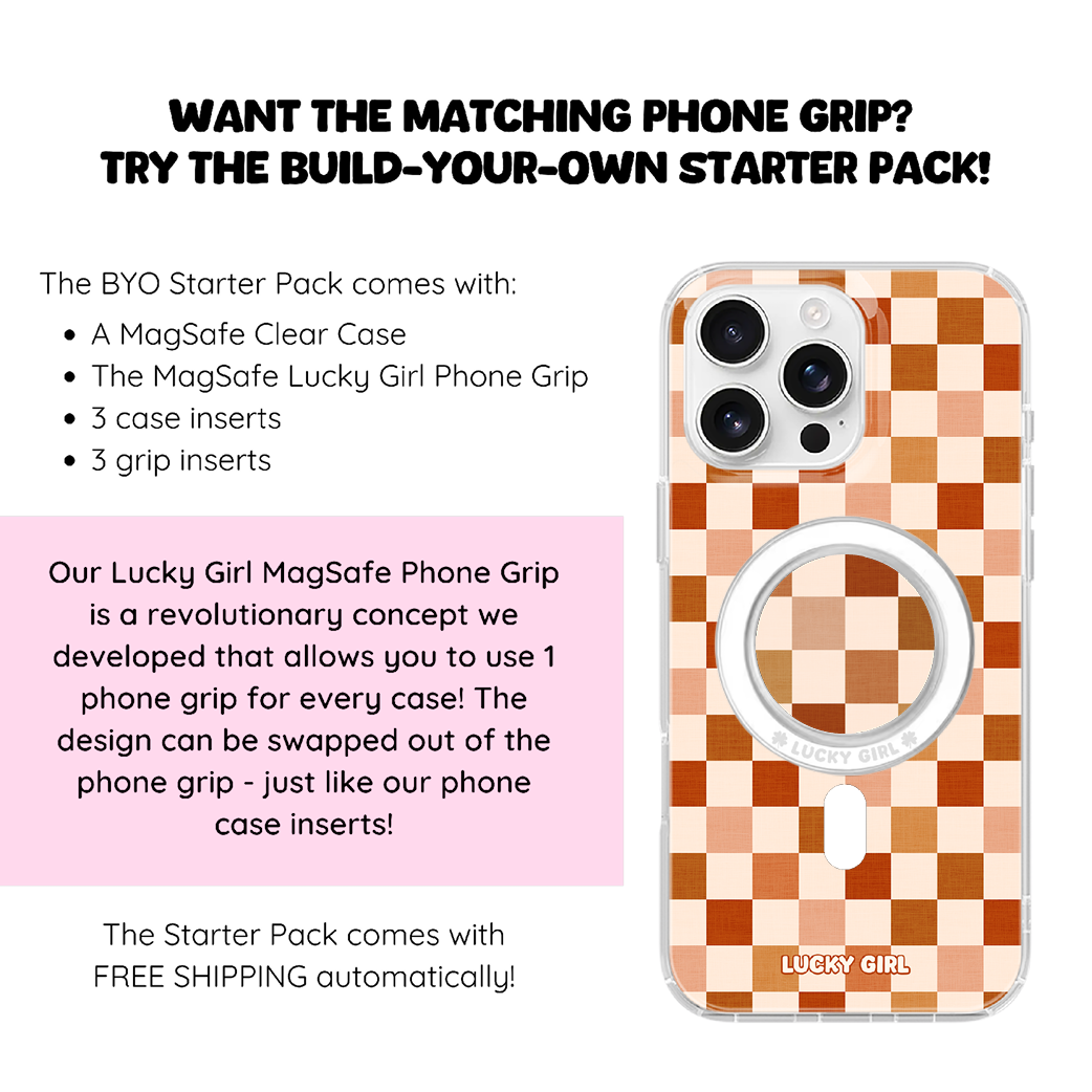 Autumn Check Clear Case Insert iPhone 17