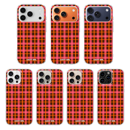 Autumn Glow Plaid Clear Case Insert iPhone 17