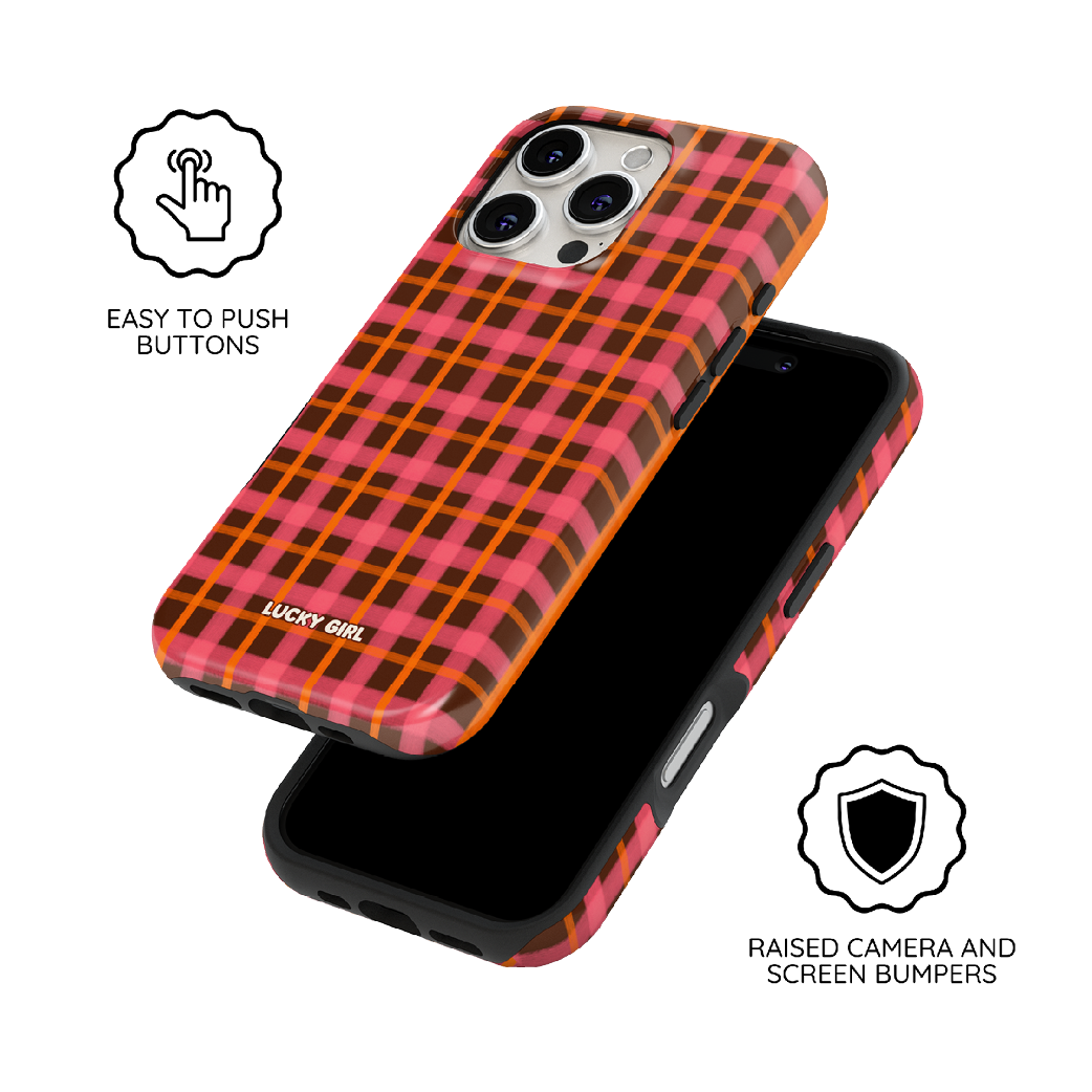 Autumn Glow Plaid Phone Case iPhone 17 / Yes