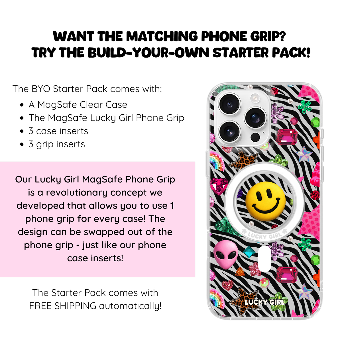 Bedazzling Clear Case Insert iPhone 17
