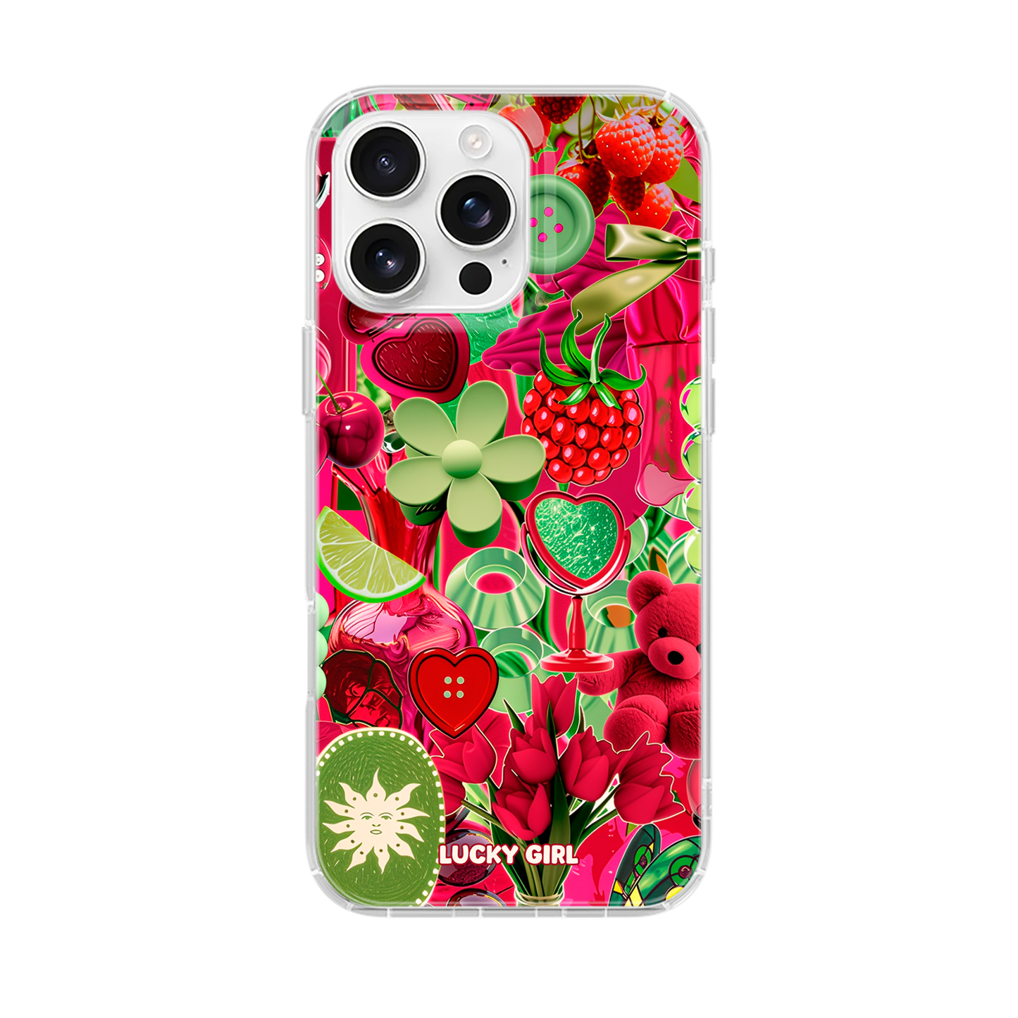Berry Limeade Clear Case Insert iPhone 17