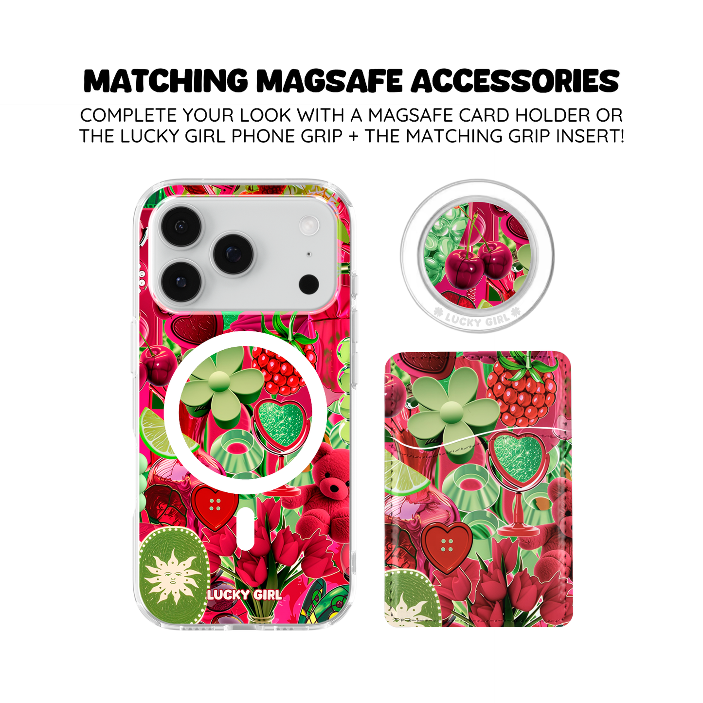 Berry Limeade Clear Case Insert iPhone 17