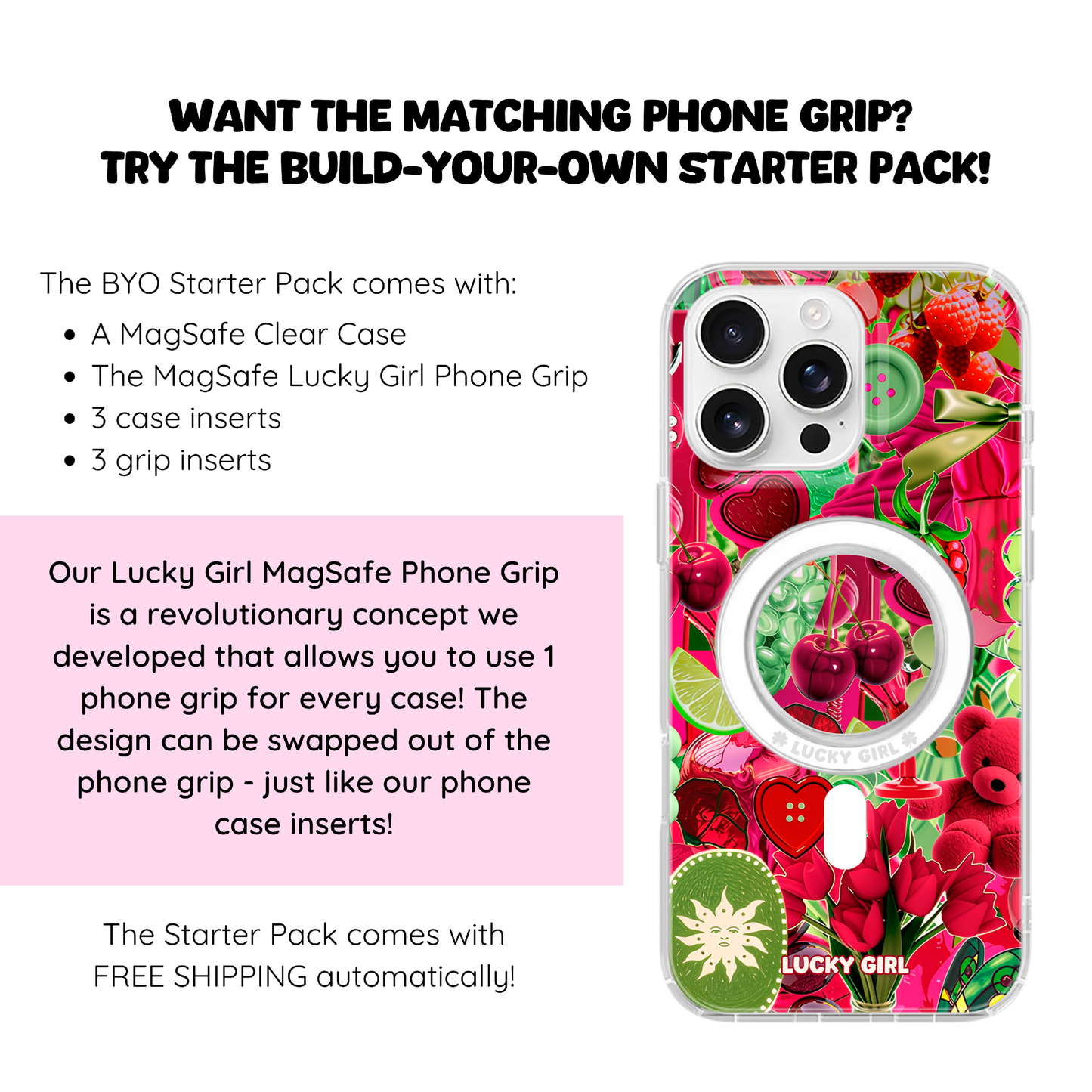 Berry Limeade Clear Case Insert iPhone 17