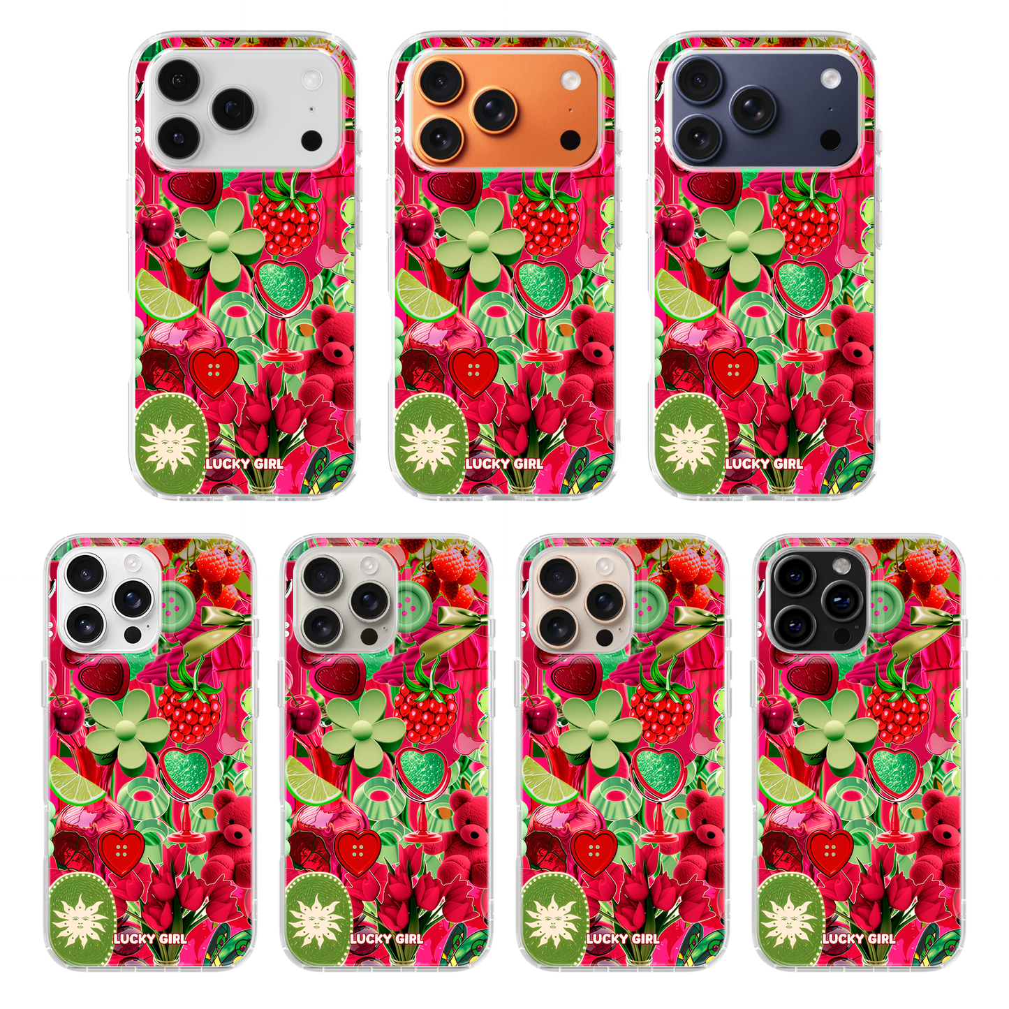 Berry Limeade Clear Case Insert iPhone 17