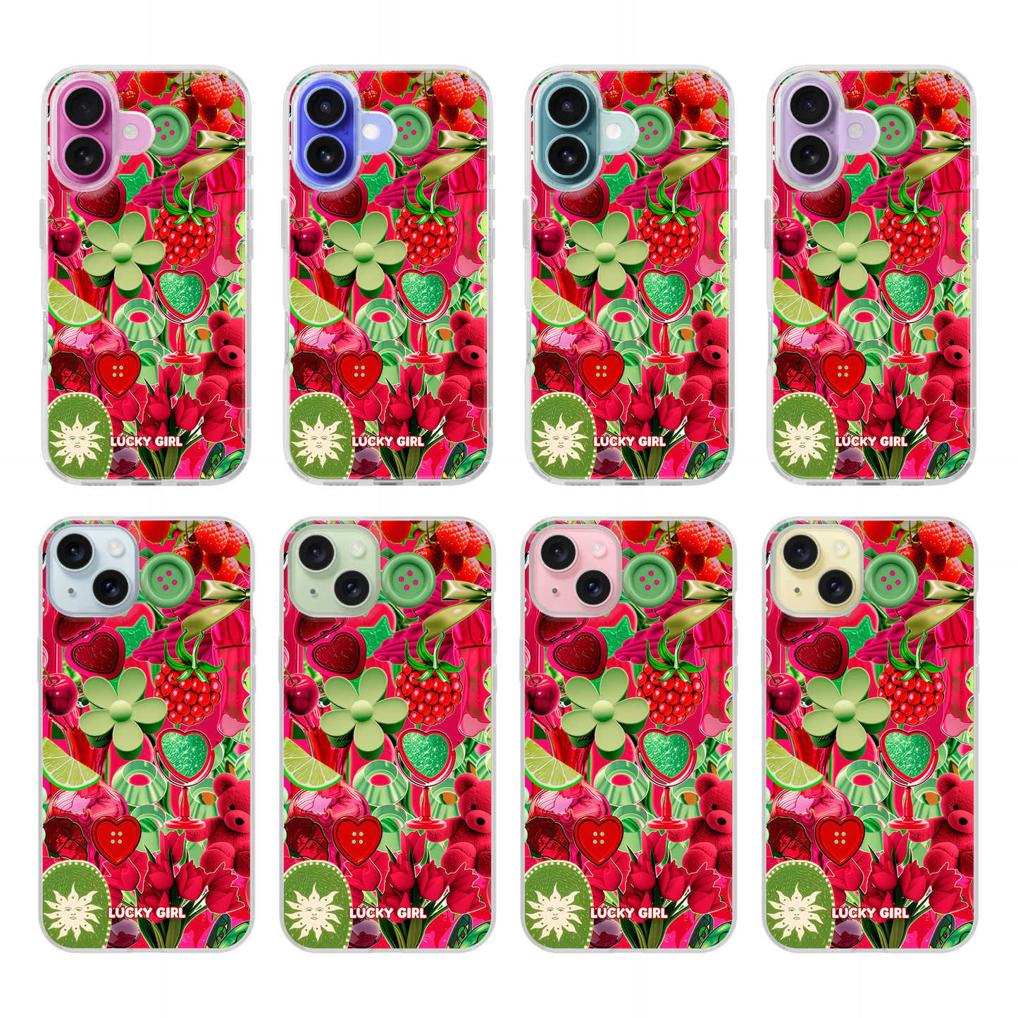 Berry Limeade Clear Case Insert iPhone 17
