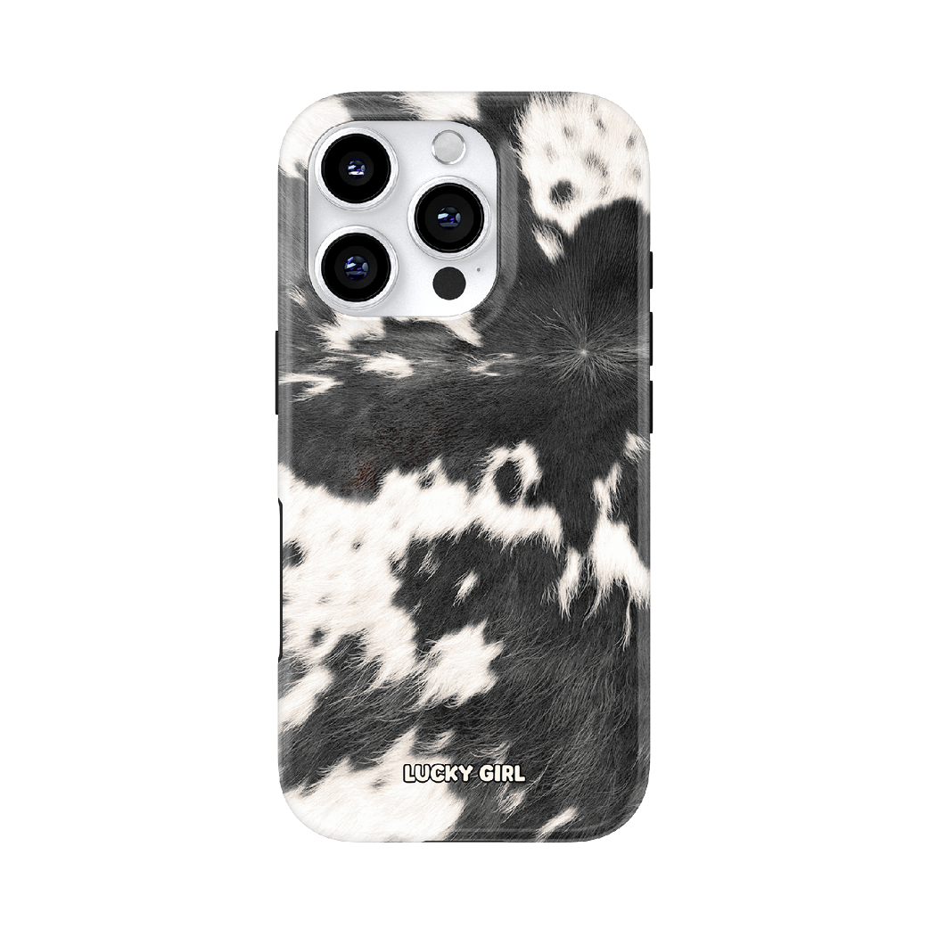Black Cowhide Phone Case iPhone 17 / Yes