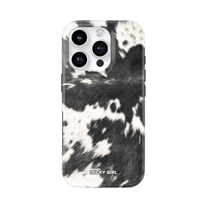 Black Cowhide Phone Case iPhone 17 / Yes