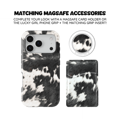 Black Cowhide Phone Case iPhone 17 / Yes