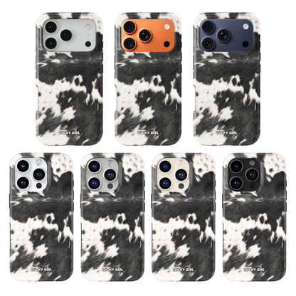 Black Cowhide Phone Case iPhone 17 / Yes