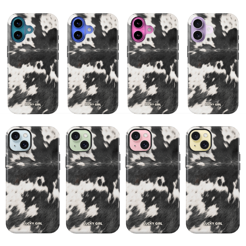 Black Cowhide Phone Case iPhone 17 / Yes