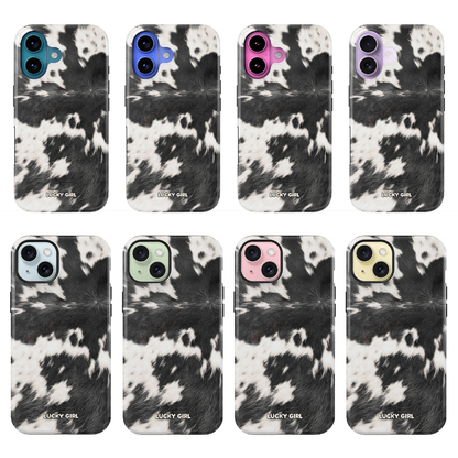 Black Cowhide Phone Case iPhone 17 / Yes