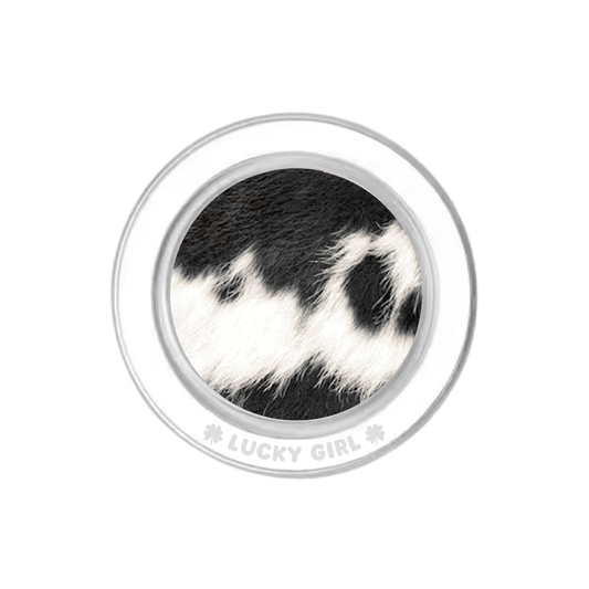 Black Cowhide Phone Grip Insert Standard