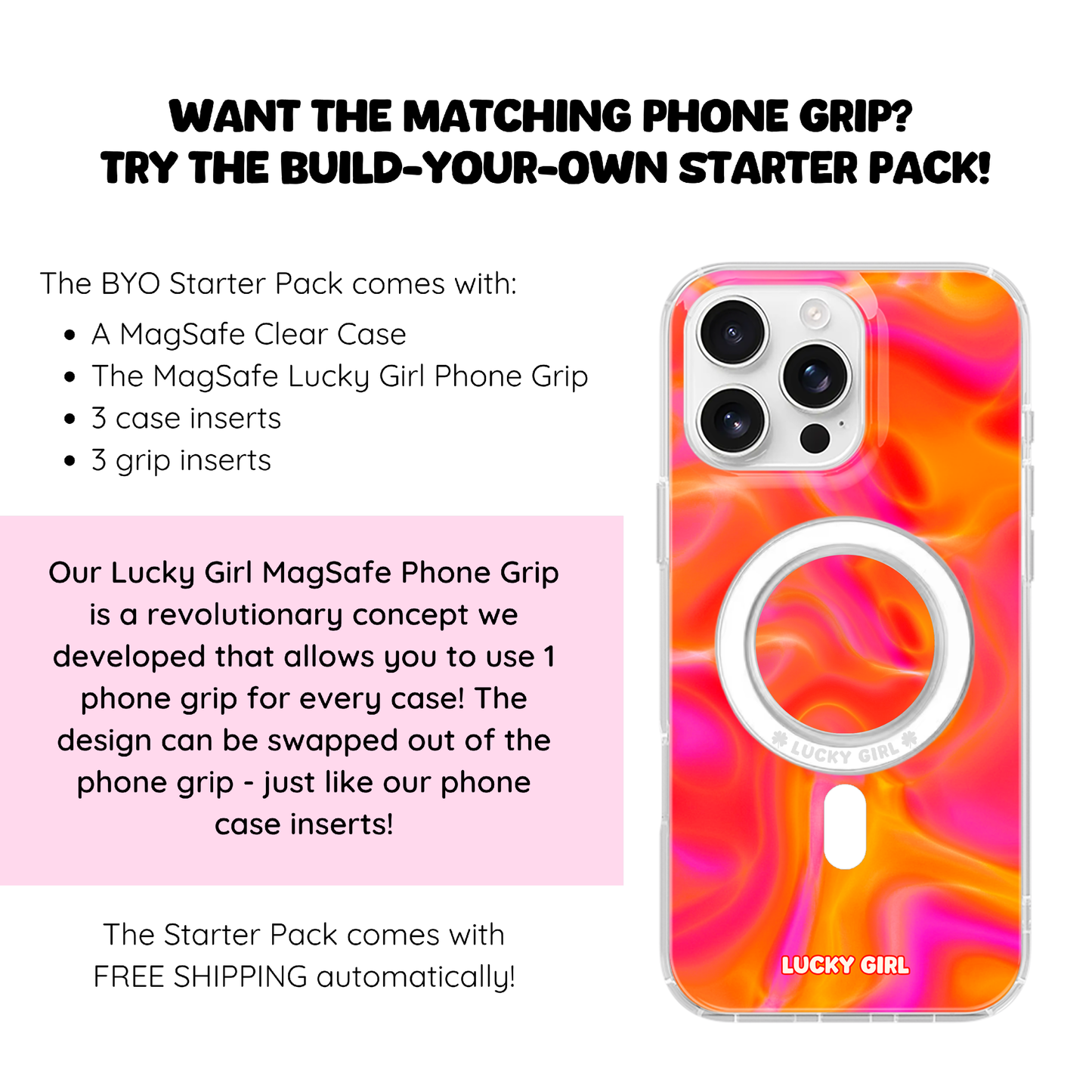 Blaze Heat Wave Clear Case Insert iPhone 17