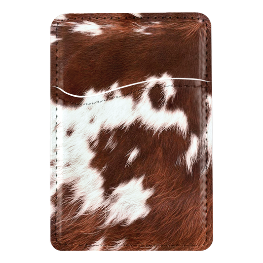 Brown Cowhide MagSafe Card Holder