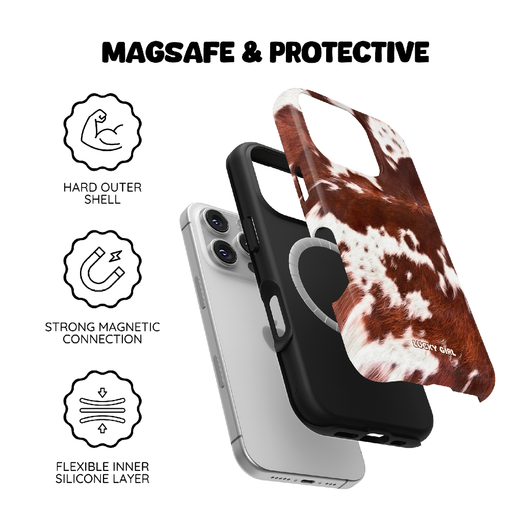 Brown Cowhide Phone Case iPhone 17 / Yes