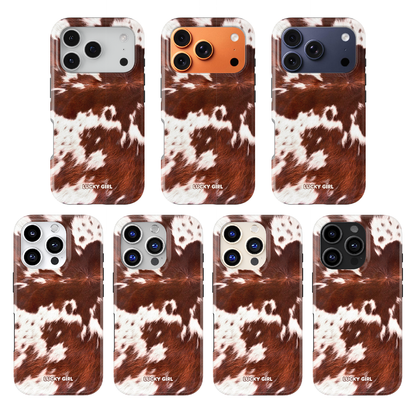 Brown Cowhide Phone Case iPhone 17 / Yes