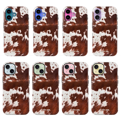 Brown Cowhide Phone Case iPhone 17 / Yes