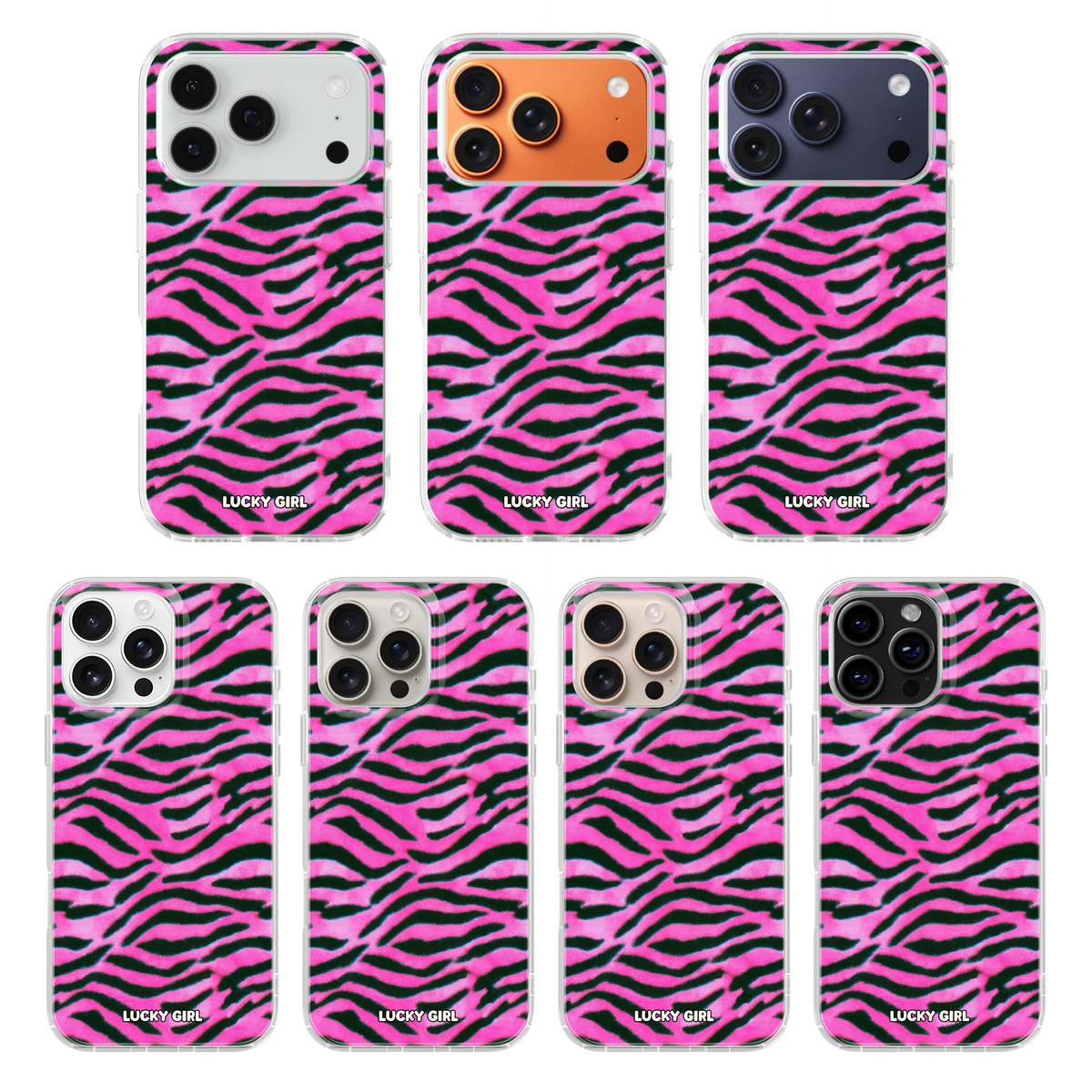 Candy Zebra Clear Case Insert iPhone 17