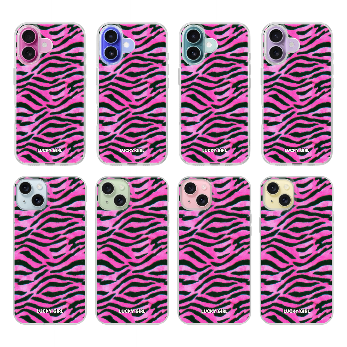 Candy Zebra Clear Case Insert iPhone 17
