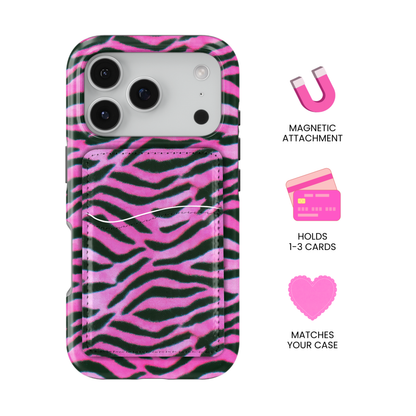 Candy Zebra MagSafe Card Holder
