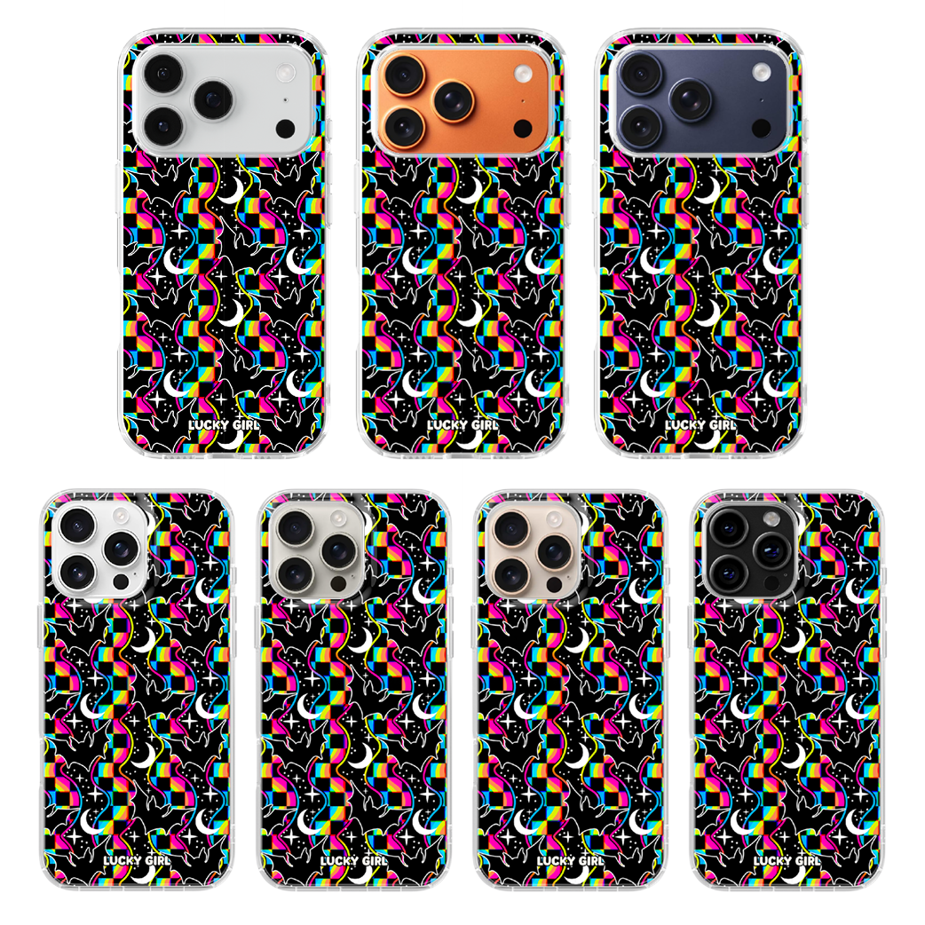 Cosmic Bats Clear Case Insert iPhone 17