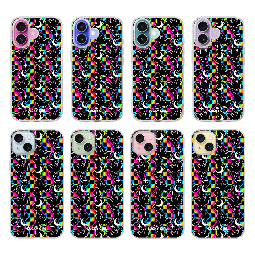 Cosmic Bats Clear Case Insert iPhone 17
