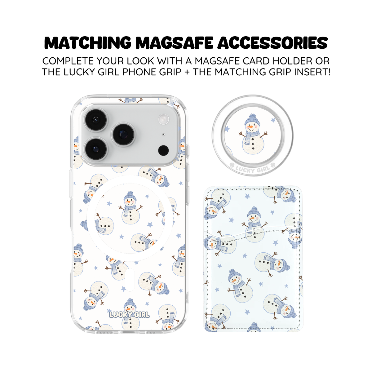 Feeling Frosty Clear Case Insert iPhone 17