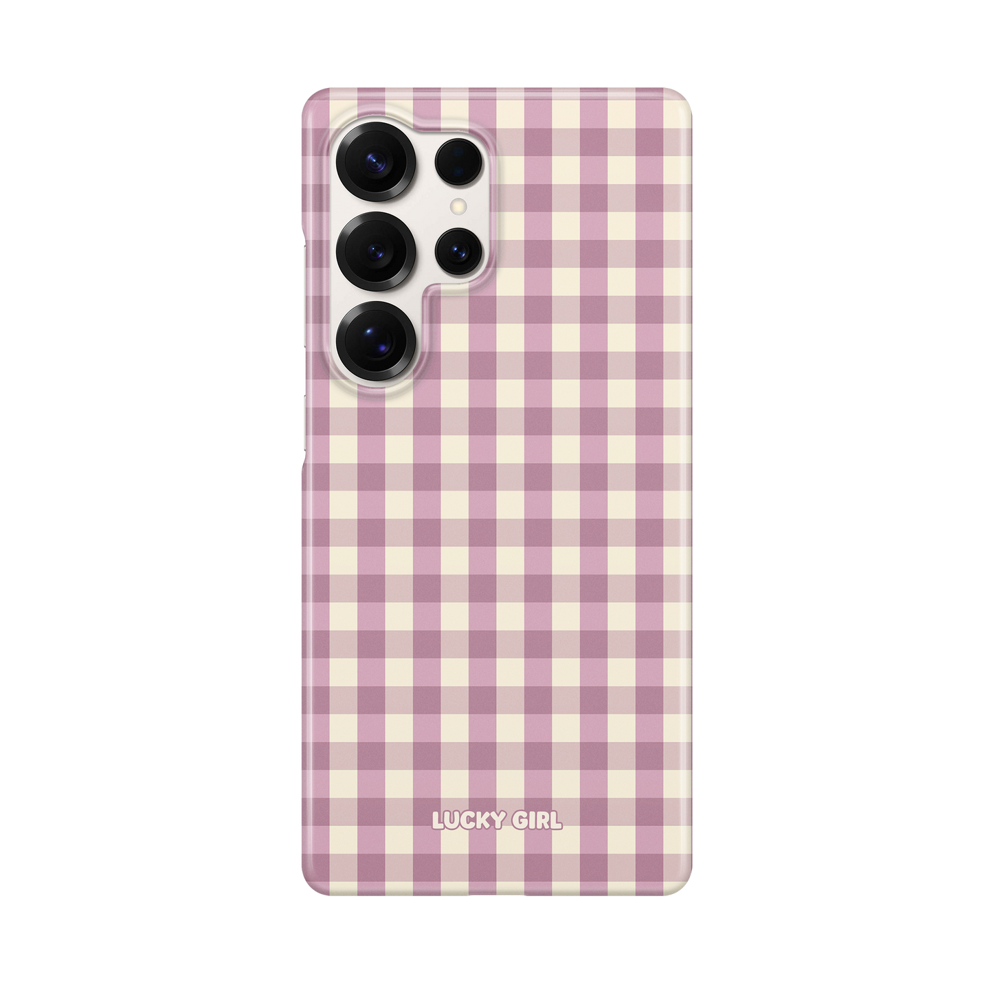 Plum Gingham Phone Case